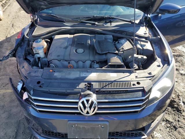 1VWBP7A38CC090858 - 2012 VOLKSWAGEN PASSAT SE BLUE photo 11