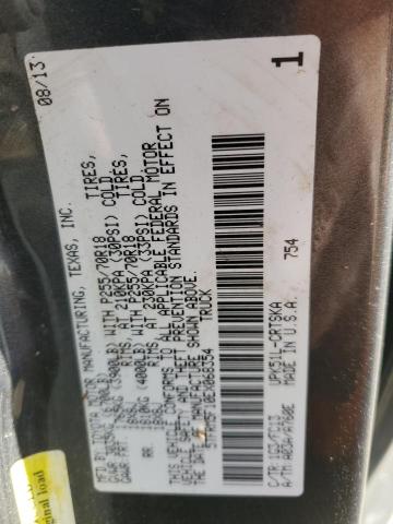 5TFRM5F10EX068354 - 2014 TOYOTA TUNDRA DOUBLE CAB SR/SR5 GRAY photo 12