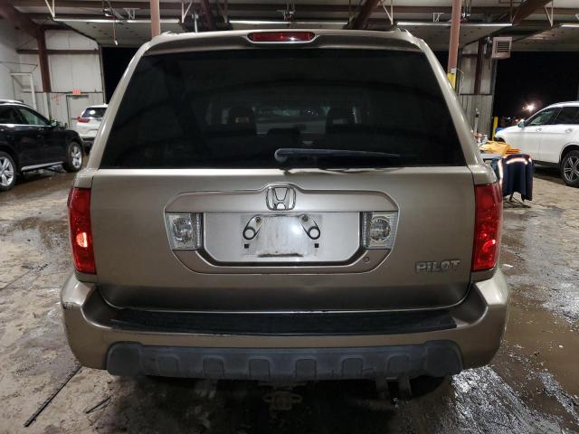 2HKYF18694H538186 - 2004 HONDA PILOT EXL TAN photo 6