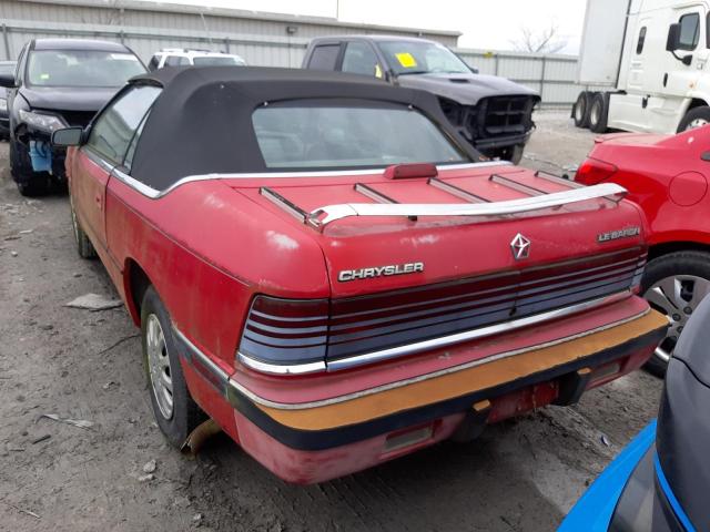 1C3XJ4531MG143756 - 1991 CHRYSLER LEBARON RED photo 6