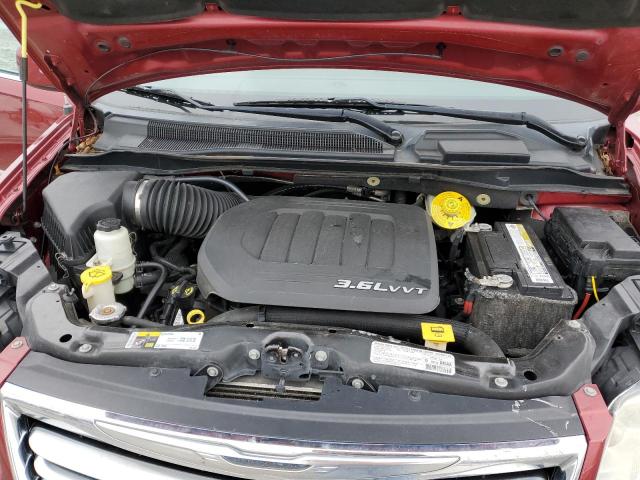 2C4RC1BG0DR742778 - 2013 CHRYSLER TOWN & COU TOURING ბურგუნდია ფოტო 12