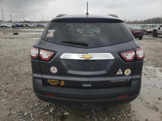 1GNKRFED5DJ237698 - 2013 CHEVROLET TRAVERSE LS GRAY photo 6