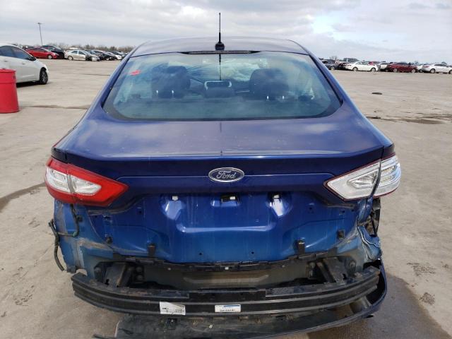 3FA6P0HR2DR102615 - 2013 FORD FUSION SE BLUE photo 6