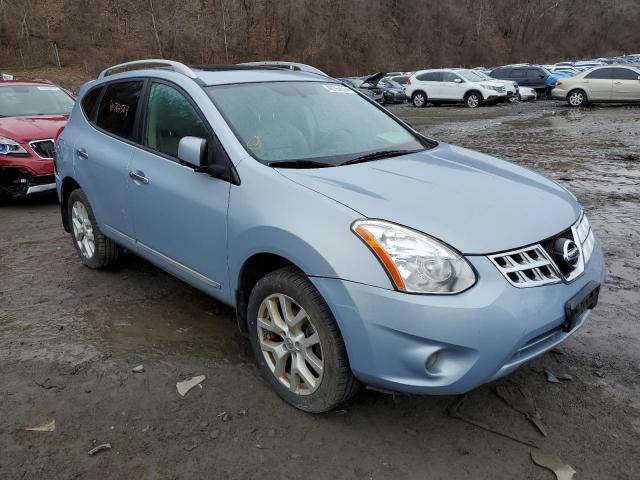 JN8AS5MV9DW141321 - 2013 NISSAN ROGUE S BLUE photo 4