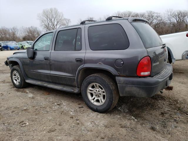 1D4HS38N03F535106 - 2003 DODGE DURANGO SPORT GRAY photo 2