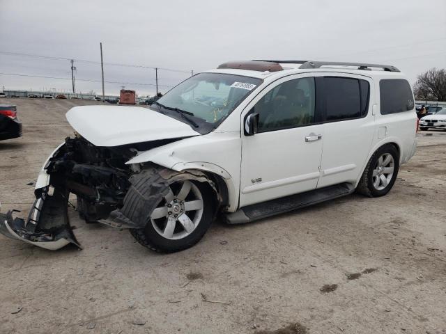 5N1BA08C38N600686 - 2008 NISSAN ARMADA SE WHITE photo 1