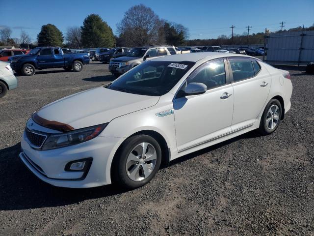 KNAGM4AD8F5089952 - 2015 KIA OPTIMA HYBRID WHITE photo 1