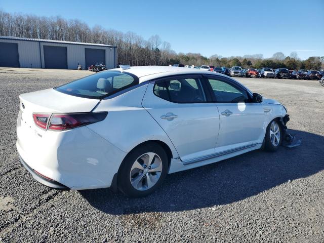 KNAGM4AD8F5089952 - 2015 KIA OPTIMA HYBRID WHITE photo 3