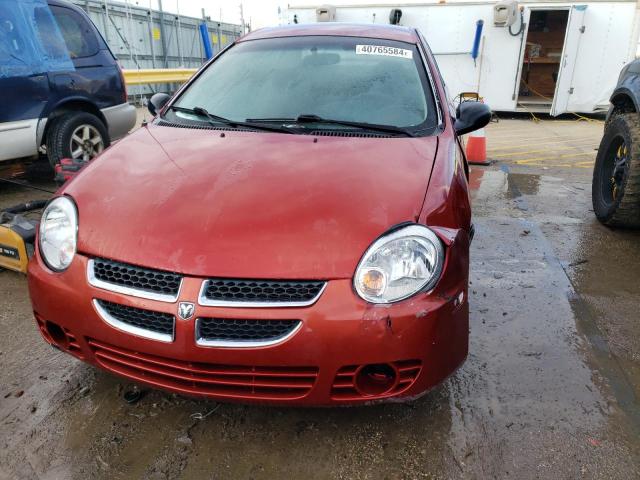 1B3ES56C64D561639 - 2004 DODGE NEON SXT BURGUNDY photo 5