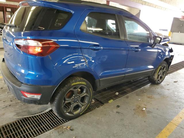 MAJ6P1CL2JC160386 - 2018 FORD ECOSPORT SES BLUE photo 3