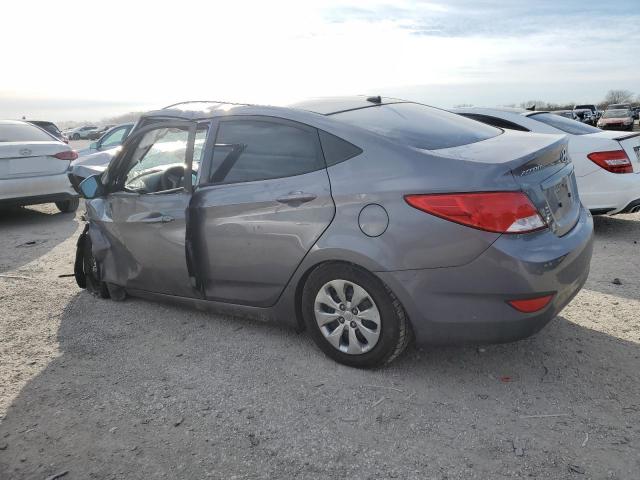 KMHCT4AE2GU003423 - 2016 HYUNDAI ACCENT SE GRAY photo 2