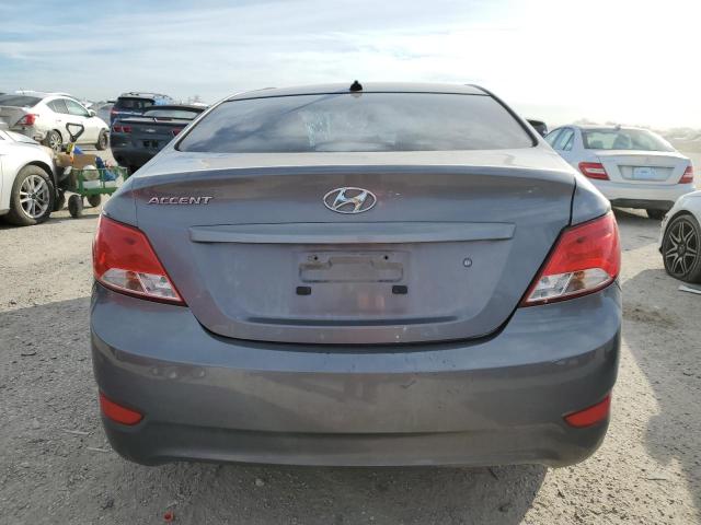 KMHCT4AE2GU003423 - 2016 HYUNDAI ACCENT SE GRAY photo 6