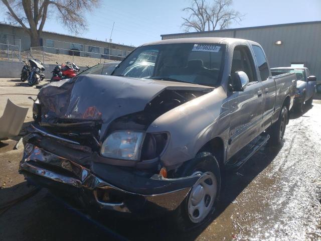 5TBRN34112S251373 - 2002 TOYOTA TUNDRA ACCESS CAB SR5 GRAY photo 1