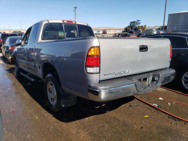 5TBRN34112S251373 - 2002 TOYOTA TUNDRA ACCESS CAB SR5 GRAY photo 2