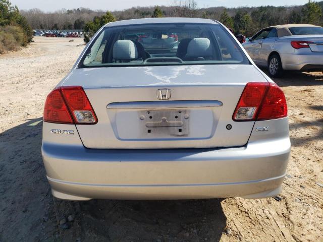 2HGES26764H517449 - 2004 HONDA CIVIC EX SILVER photo 6