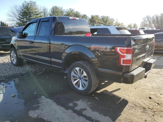 1FTEX1EP1JFC21246 - 2018 FORD F150 SUPER CAB BLACK photo 2