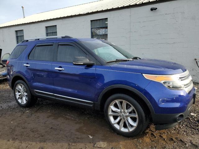 1FM5K8D80DGA32664 - 2013 FORD EXPLORER XLT BLUE photo 4