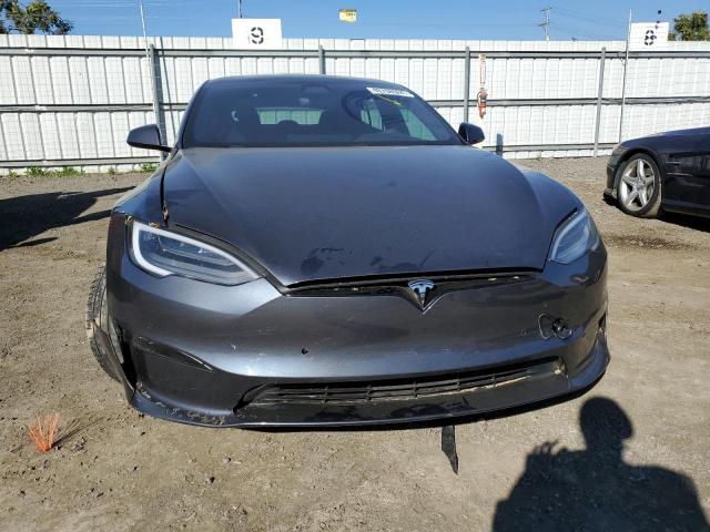 5YJSA1E64MF435734 - 2021 TESLA MODEL S GRAY photo 5