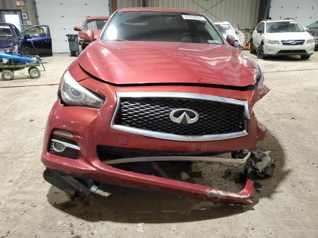 JN1BV7AR2FM407726 - 2015 INFINITI Q50 BASE RED photo 5