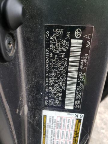 JTNBE46K373072664 - 2007 TOYOTA CAMRY CE GRAY photo 12