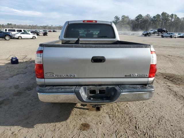 5TBDT441X6S522720 - 2006 TOYOTA TUNDRA DOUBLE CAB SR5 SILVER photo 6