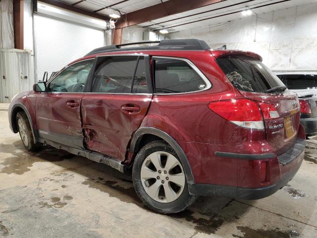 4S4BRCKC6B3397850 - 2011 SUBARU OUTBACK 2.5I LIMITED RED photo 2