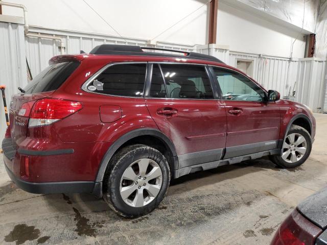 4S4BRCKC6B3397850 - 2011 SUBARU OUTBACK 2.5I LIMITED RED photo 3