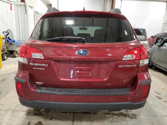 4S4BRCKC6B3397850 - 2011 SUBARU OUTBACK 2.5I LIMITED RED photo 6