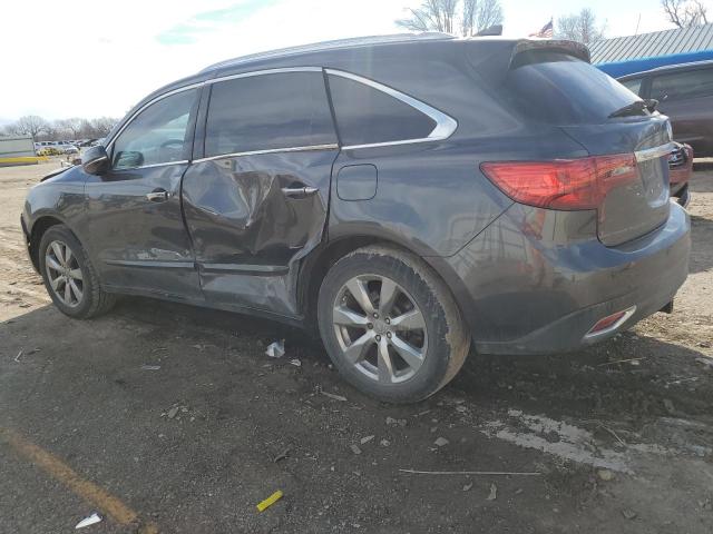 5FRYD3H88EB013850 - 2014 ACURA MDX ADVANCE GRAY photo 2