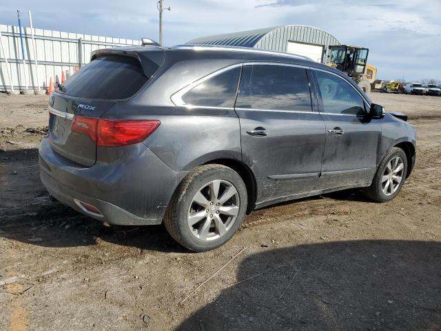 5FRYD3H88EB013850 - 2014 ACURA MDX ADVANCE GRAY photo 3