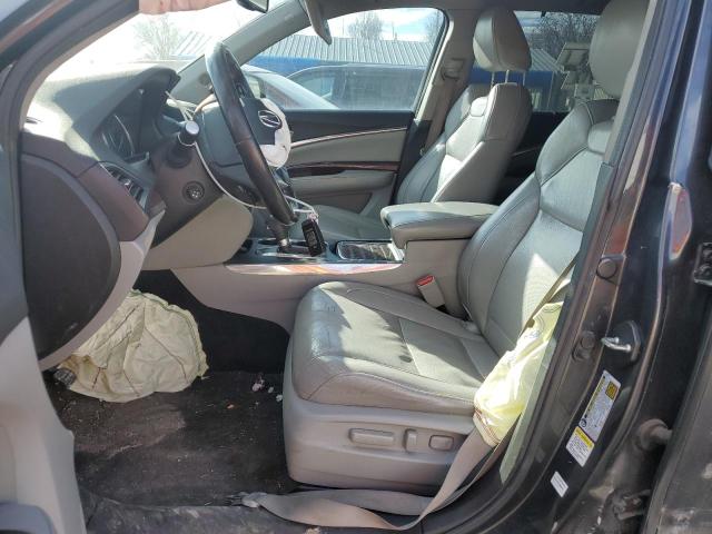 5FRYD3H88EB013850 - 2014 ACURA MDX ADVANCE GRAY photo 7