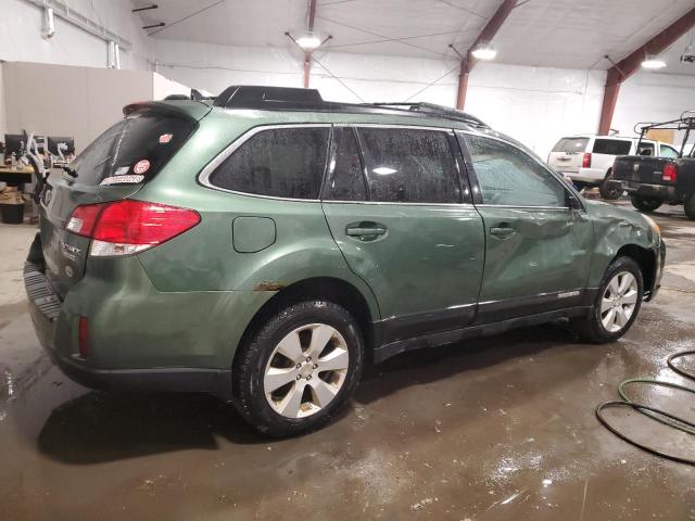 4S4BRBJC4B3319580 - 2011 SUBARU OUTBACK 2.5I LIMITED GREEN photo 3