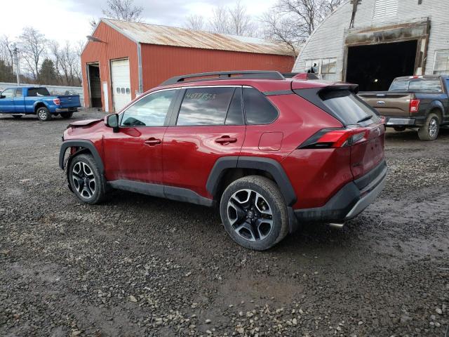 2T3J1RFVXKC001245 - 2019 TOYOTA RAV4 ADVEN BURGUNDY photo 2