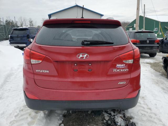 KM8JUCAC6BU212654 - 2011 HYUNDAI TUCSON GLS RED photo 6