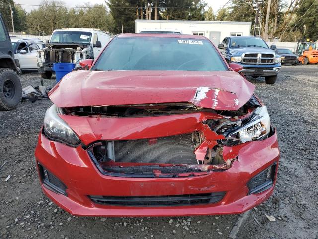 4S3GTAM6XH3714853 - 2017 SUBARU IMPREZA SPORT RED photo 5