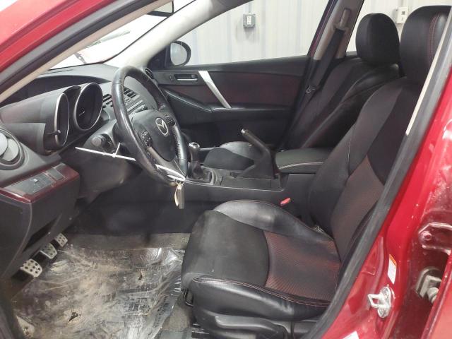 JM1BL1H30A1296878 - 2010 MAZDA SPEED 3 RED photo 7