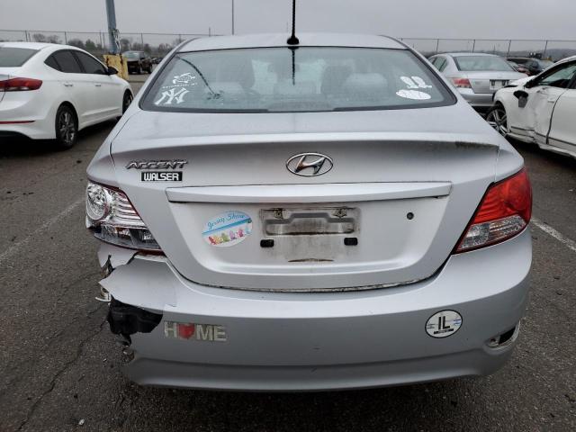 KMHCT4AE5DU331320 - 2013 HYUNDAI ACCENT GLS SILVER photo 6