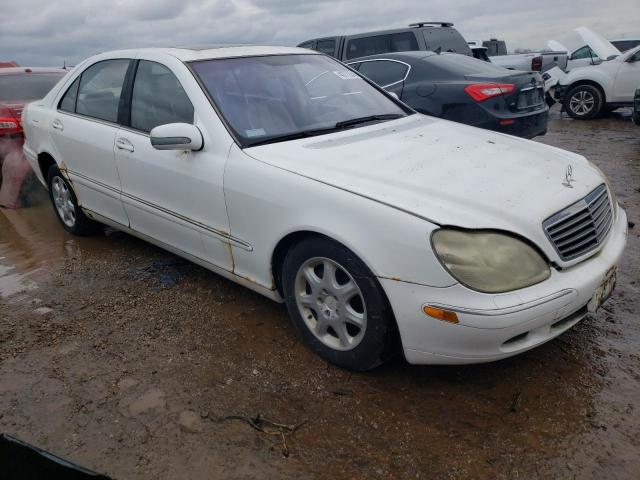 WDBNG70J91A180804 - 2001 MERCEDES-BENZ S 430 WHITE photo 4