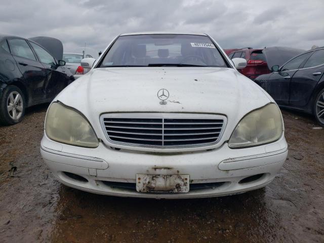 WDBNG70J91A180804 - 2001 MERCEDES-BENZ S 430 WHITE photo 5