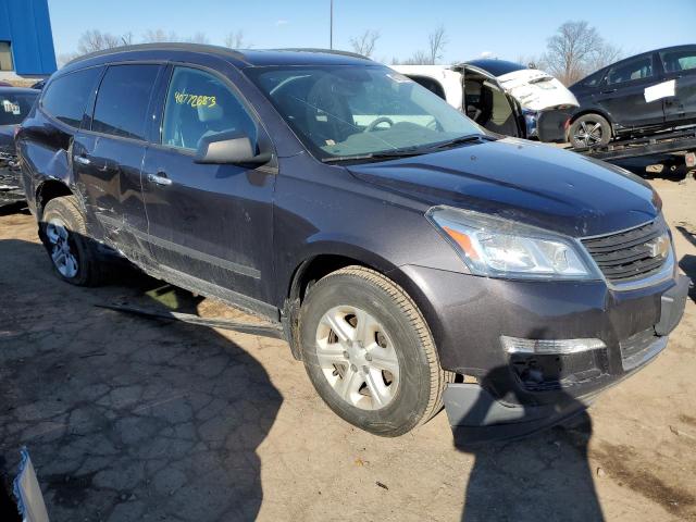 1GNKRFED2FJ209313 - 2015 CHEVROLET TRAVERSE LS GRAY photo 4