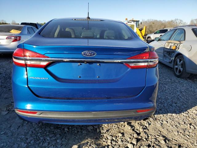 3FA6P0G74HR179959 - 2017 FORD FUSION S BLUE photo 6