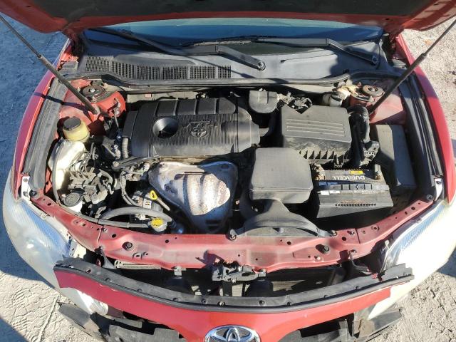 4T1BF3EK0BU596222 - 2011 TOYOTA CAMRY BASE RED photo 11