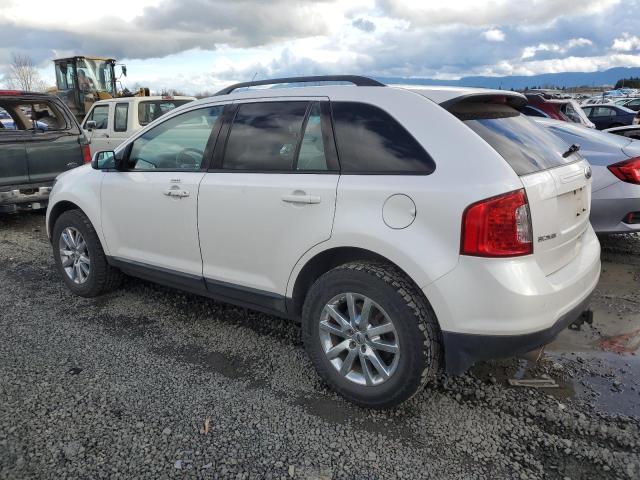 2FMDK4JC5DBC30449 - 2013 FORD EDGE SEL WHITE photo 2