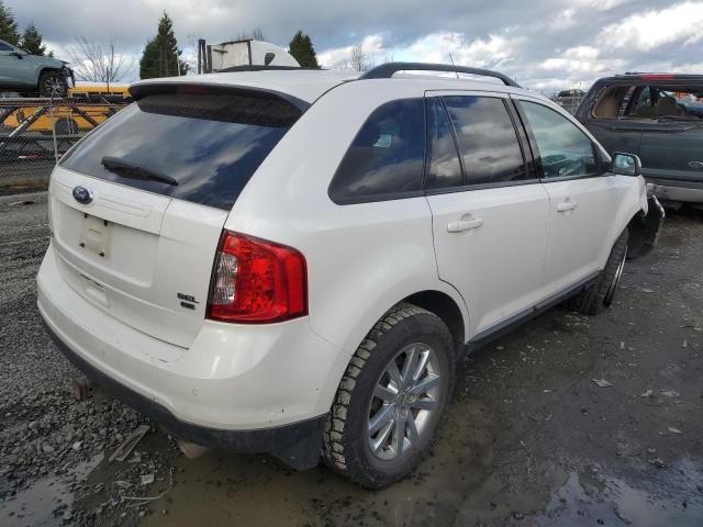 2FMDK4JC5DBC30449 - 2013 FORD EDGE SEL WHITE photo 3