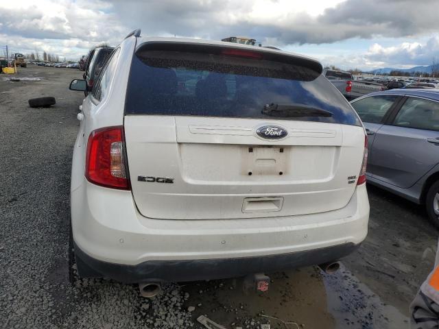 2FMDK4JC5DBC30449 - 2013 FORD EDGE SEL WHITE photo 6