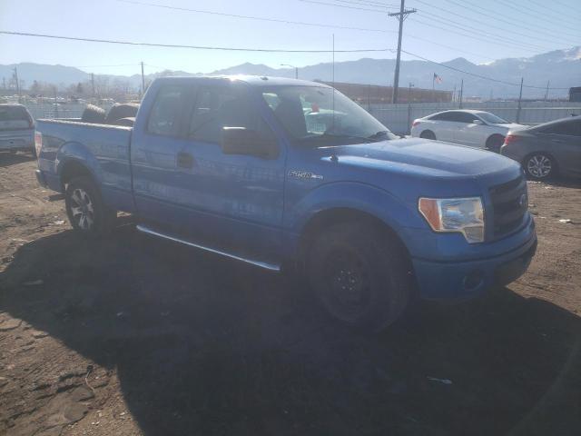 1FTFX1CF7DFB79734 - 2013 FORD F150 SUPER BLUE photo 4