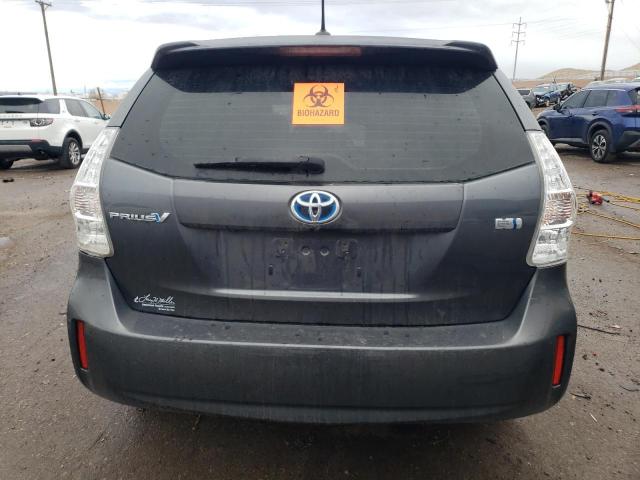 JTDZN3EU5C3125021 - 2012 TOYOTA PRIUS V GRAY photo 6