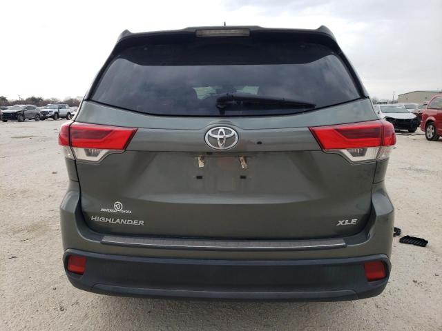 5TDKZRFH1KS332142 - 2019 TOYOTA HIGHLANDER SE GREEN photo 6