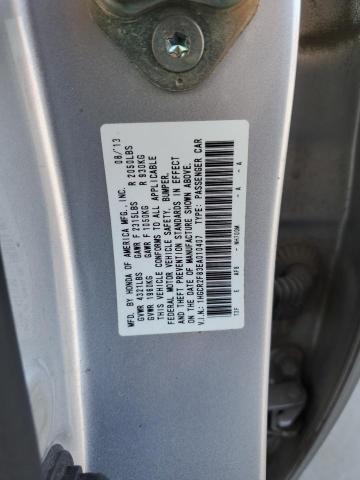 1HGCR2F83EA010407 - 2014 HONDA ACCORD EXL SILVER photo 13