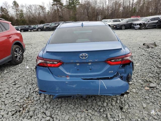 4T1T11AK8PU091422 - 2023 TOYOTA CAMRY SE NIGHT SHADE BLUE photo 6